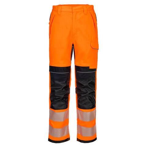 PORTWEST FR414 PANTALON DE TRAVAIL PW3 MODAFLAME HVO ORANGE/NOIR - TAILLE 38 - STANDARD