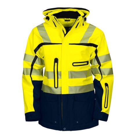 PROJOB 6417 PARKA 3 COUCHES - EN ISO 20471 CLASSE 3/2 JAUNE/MARINE - TAILLE XXL