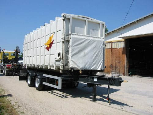 Remorque porte-caisson ou porte-benne - RSP19T Ampliroll - 6,5m, freins à disques, suspensions mécaniques_0
