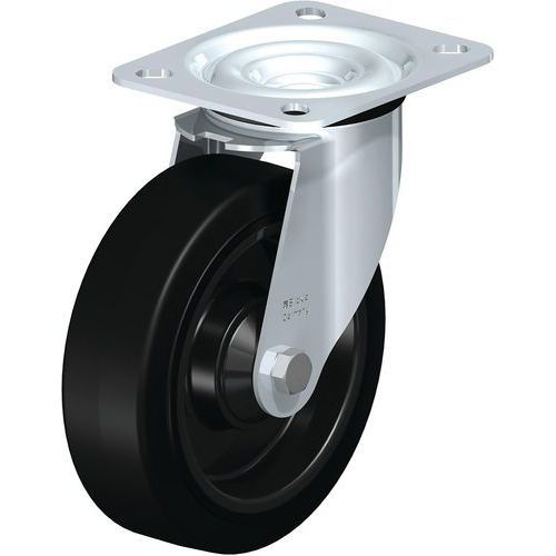 ROUE FORTES CHARGES À BANDAGE CAOUTCHOUC LE-POEV 125K - BLICKLE