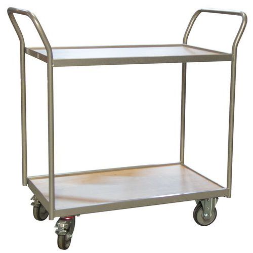 SERVANTE FIMM 250 KG 2 PLATEAUX 850X500 MM DOUBLE POIGNÉES - FIMM