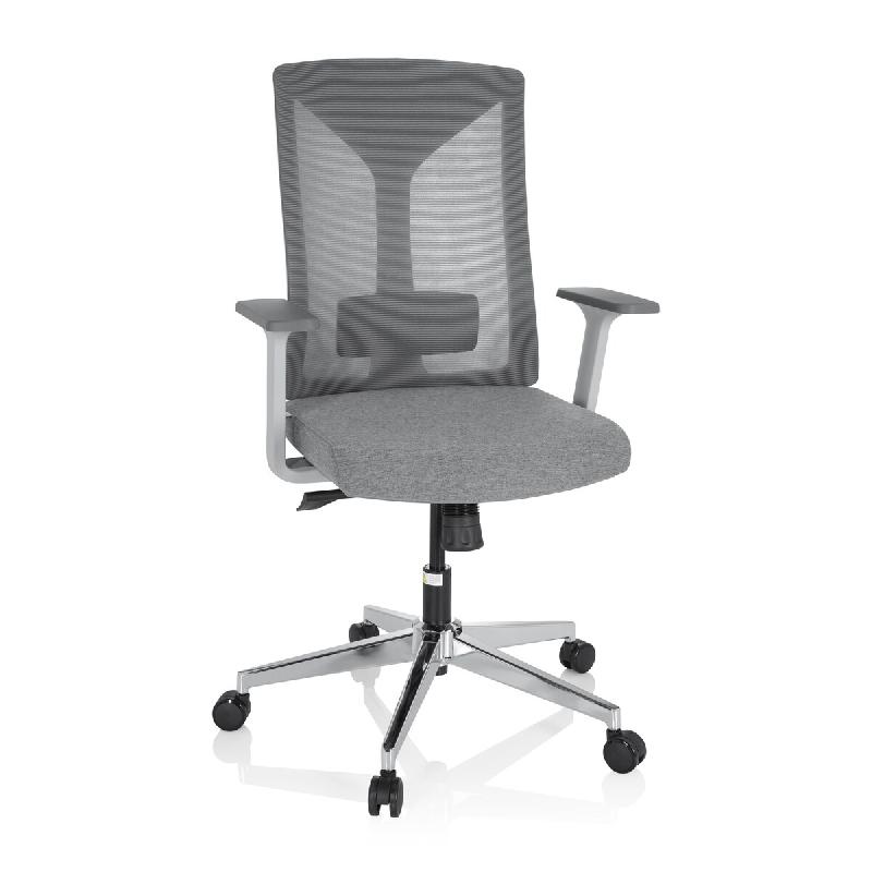 Siège de bureau / Siège pivotant HALIFAX Tissu / Tissu maille gris hjh OFFICE - gris polyester 751008_0
