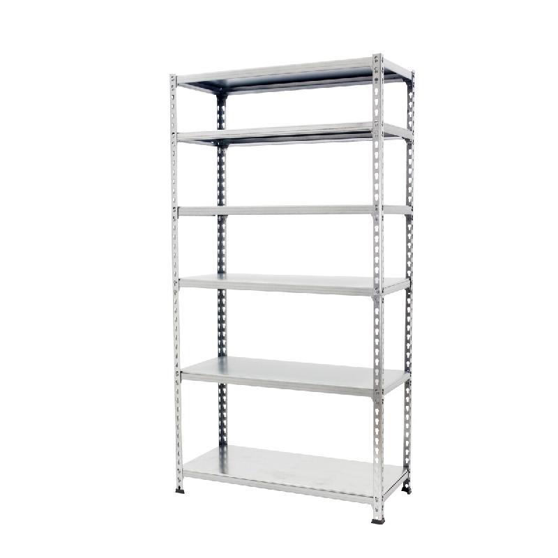 SimonRack Rayonnage métallique, 2500x1200x300 mm, 6 niveaux, tablette métallique, 200 kg au point de flexion, Galvanisé - Simonclick - métal 84254_0