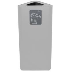 Stil Casa PURE conteneur de collecte des déchets, acier peint, 38x38xh. 80 cm, avec pictogramme magnétique, 60 litres, blanc. - blanc acier PUT60F-B02_0