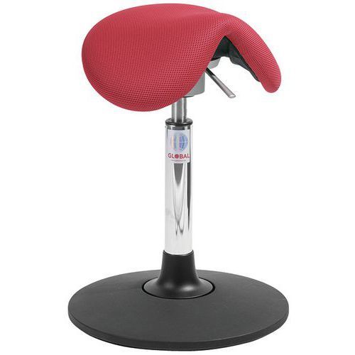 SIÈGE DALTON SWAY FLEXMATIC - TISSU 3D - BAS - ROUGE - GLOBAL PROFESSIONAL SEATING