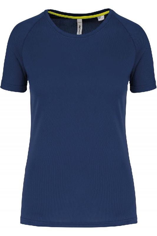 T-shirt de sport à col rond recyclé femme Sporty Navy XXL 100% Polyester - XXL 3663639097703_0
