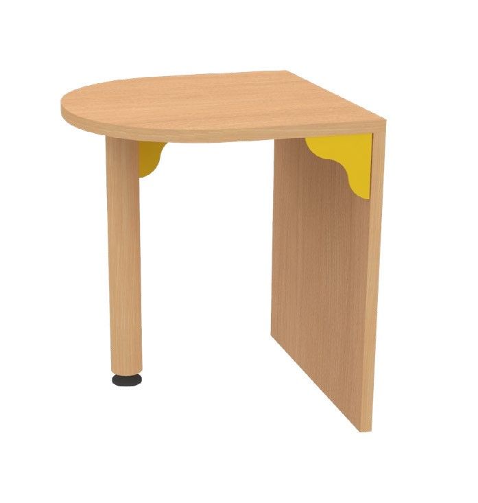 Table arrondie - Réf. JI.TA - Dimensions L420mm x H500mm x P420mm - Pour crèches et collectivités_0