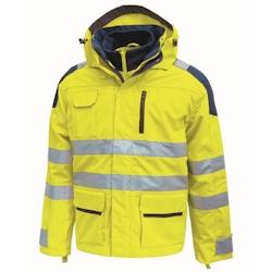 U-Power - Parka imperméable jaune haute visibilité BACKER Jaune Taille S - S jaune 8033546386248_0