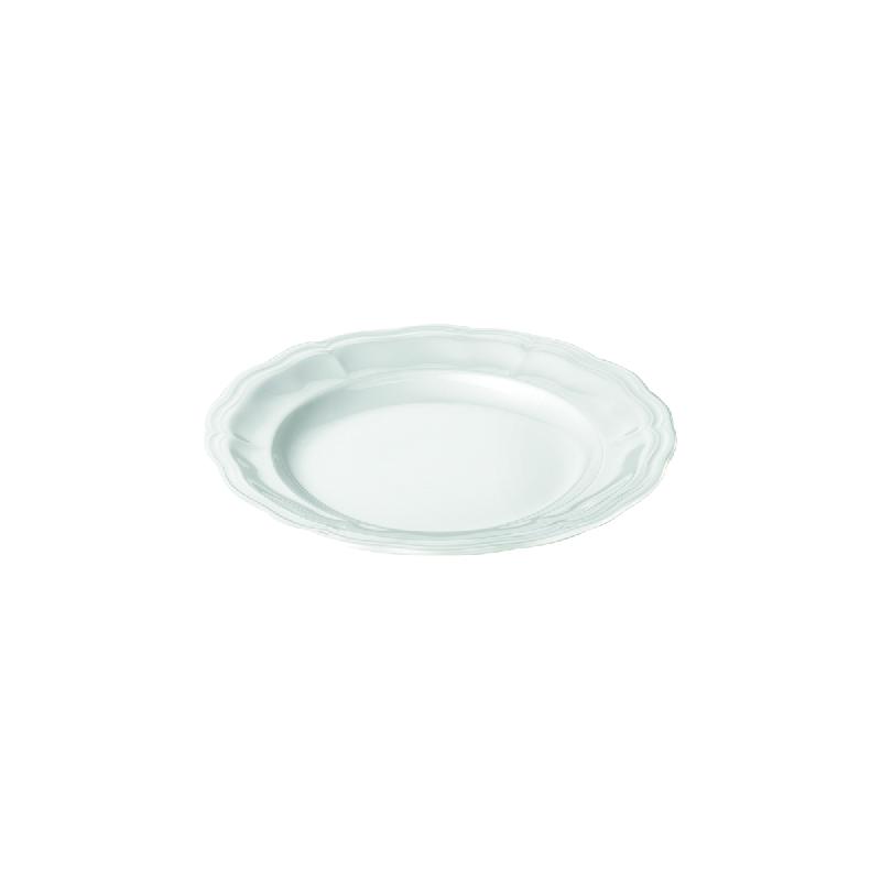 ASSIETTE PLATE ROND BLANC PORCELAINE Ø 17 CM QUEEN ANN PILLIVUYT