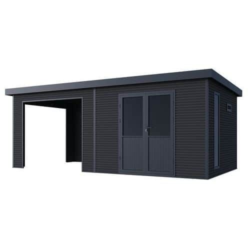 ABRI DE JARDIN ONYX 63 - 18M COMPOSITE - ANTHRACITE