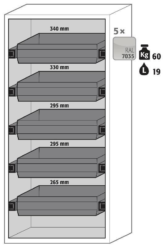 ARMOIRE SÉCURITÉ S-PHOENIX-90 S90.196.090.FWAS JAUNE - MANUTAN COLLECTIVITÉS