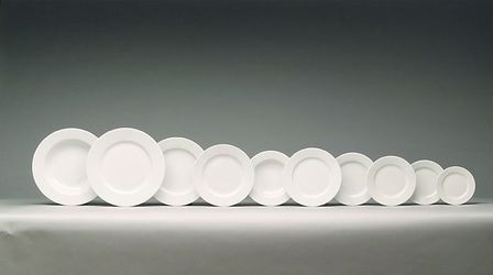 ASSIETTE PLATE RONDE BLANCHE 20,5CM - SARREGUEMINES - ELEGANCE