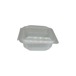 Barquette Micro-ondable 500 cc avec Couvercle à Charnière en Plastique polypropylène (PP) par 100 - transparent plastique polypropylène BMF500X100_0