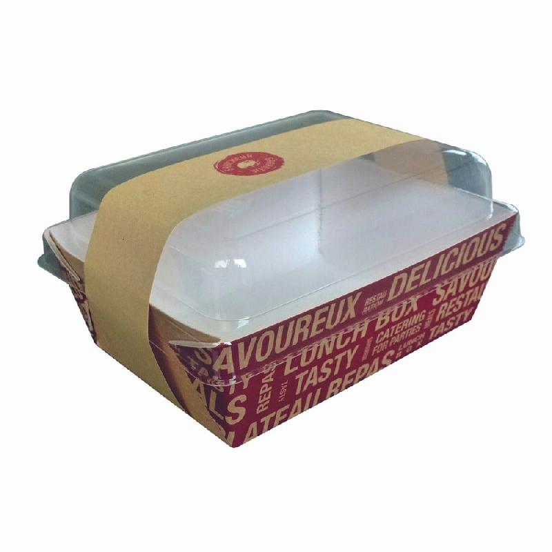 Barquette salade carton motif City av/couvercle+bague 500ml 14x10,5cm - par 400_0