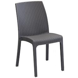 BICA Fauteuil de jardin Virginia sans accoudoirs en rotin - marron 8003723390955_0
