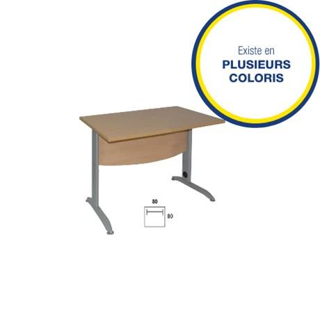 BUREAU POSTE INFORMATIQUE PIEDS MÉTAL IDRA L.80 CM (COLORIS AU CHOIX)