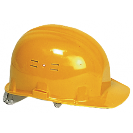 Casque de chantier jaune - bande anti-transpiration - EARLINE | 65103_0