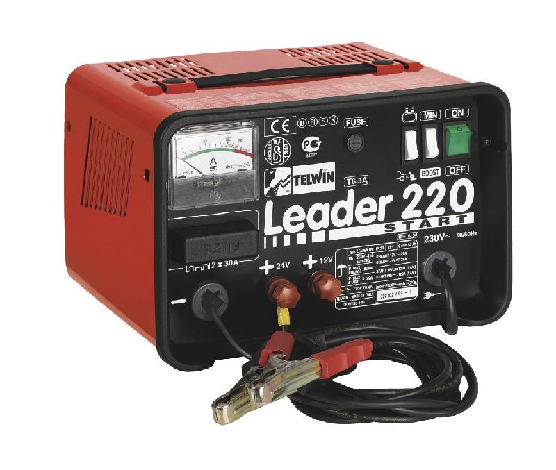 CHARGEUR DE BATTERIE AVEC FONCTION START TELWIN LEADER 220