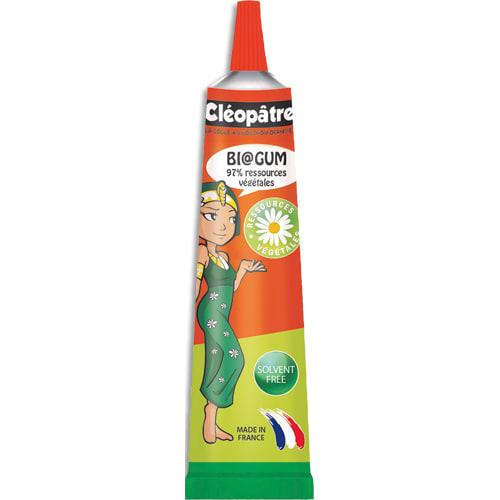 Cléopâtre - Tube de colle végétale transparente sans solvant - 30 ml - Embout fin pour collages précis_0