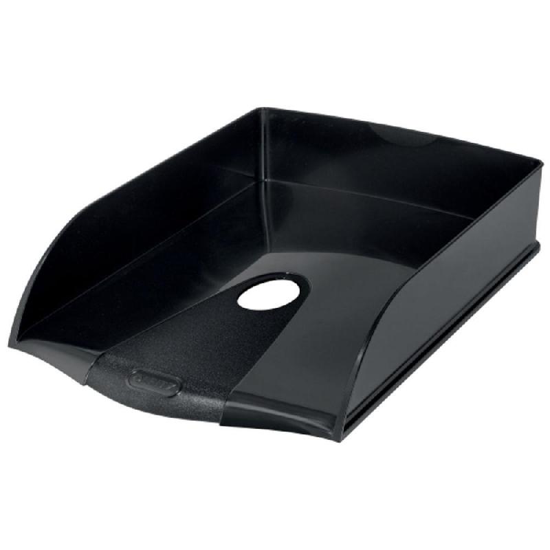 CORBEILLE A COURRIER A4 LEITZ RECYCLE - RECYCLABLE - NOIR - LOT DE 6
