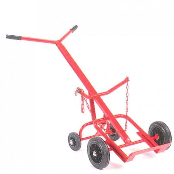 Diable de transport à fûts métalliques et plastiques - Roues caoutchouc ou pneumatiques - 300 kg - Rolléco_0