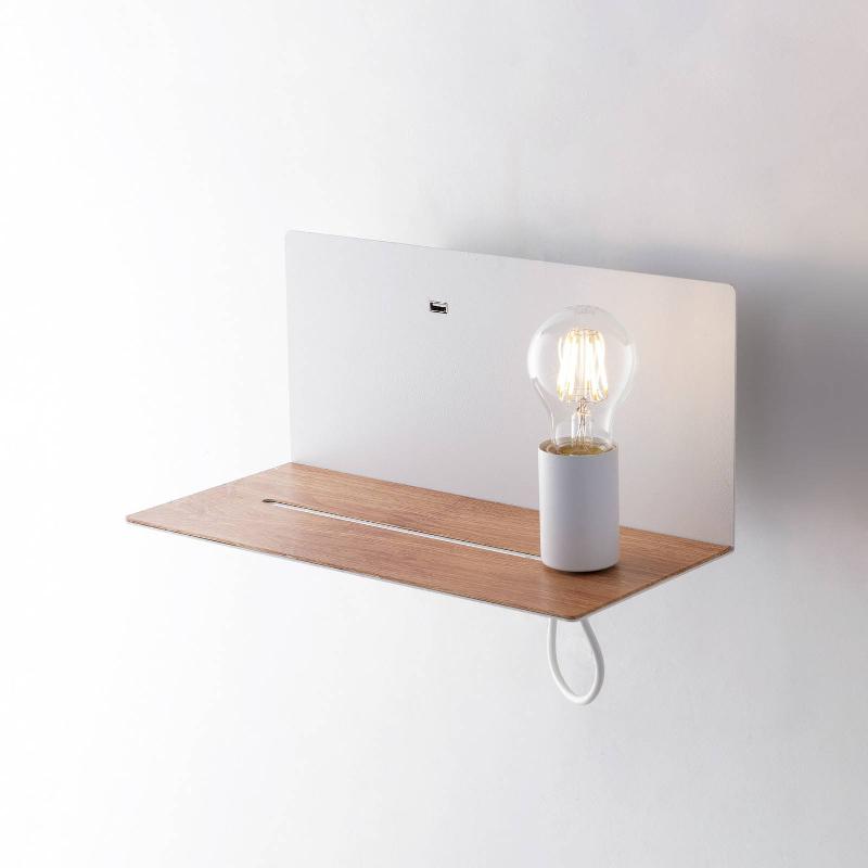 ECO-LIGHT APPLIQUE MURALE FLASH, BLANC, LARGEUR 33 CM, ALUMINIUM