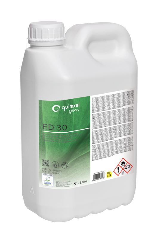 Ed30 nettoyant sol ultra concentre pour systeme de dillution ph:6,5 ecolabel quimxel bidon de 2l_0