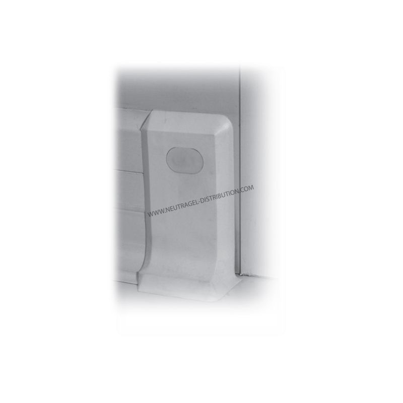 Embout droit plinthe PVC bleu - Référence PPVCEDBU - Pour plinthes H80 mm_0