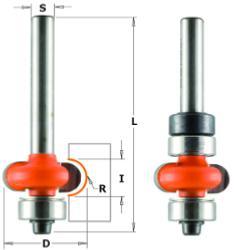 FRAISE CMT POUR DEMI ROND, RAYON 5MM, QUEUE DE 6MM