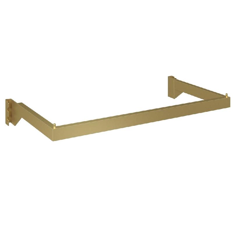 Guidon penderie rectangulaire - section 30x15mm L60cm - or_0