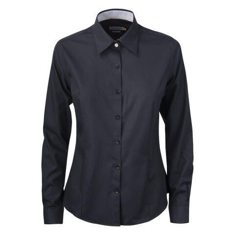 J.HARVEST & FROST YB51 TWILL CHEMISE FEMMES NOIR - TAILLE S