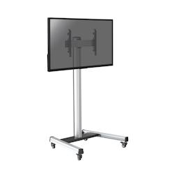 KIMEX Support sur roulettes pour écran TV 32'' - 75'' - Hauteur 175cm - gris 3700685417243_0