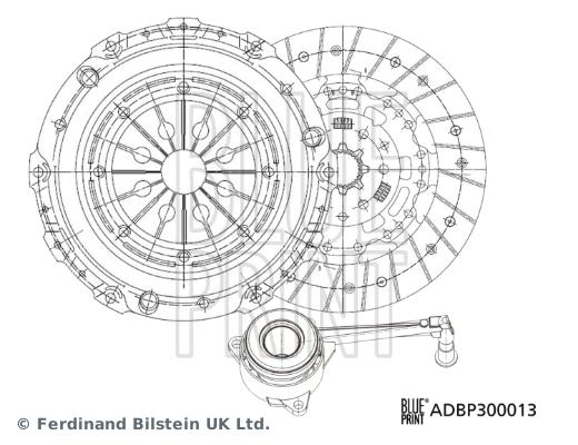 Kit d'embrayage Blue Print ADBP300013 - neuf et d'origine_0