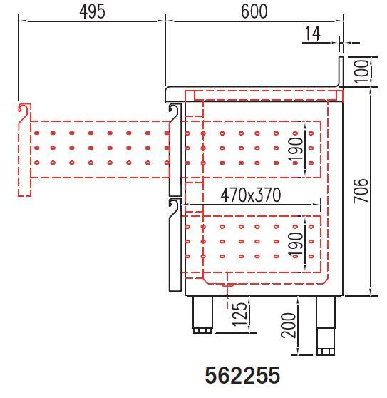 Kit de 2 tiroirs réfrigérés - hauteur 190 mm - pour tsr-s - 562255_0