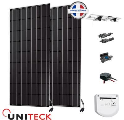 Kit solaire 200w 12v nautisme inclinable mppt uniteck_0