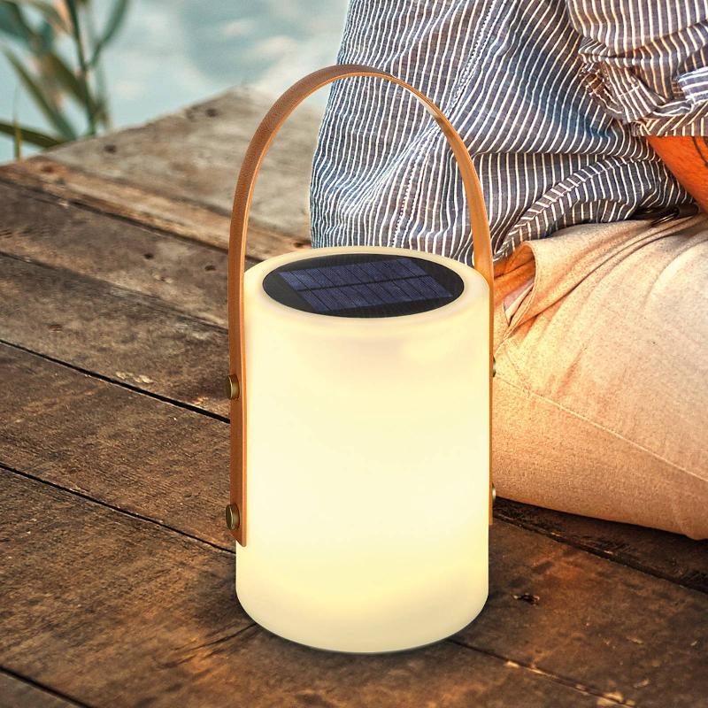FH LIGHTING LAMPE À POSER SOLAIRE LED BARI COULEURS RVB