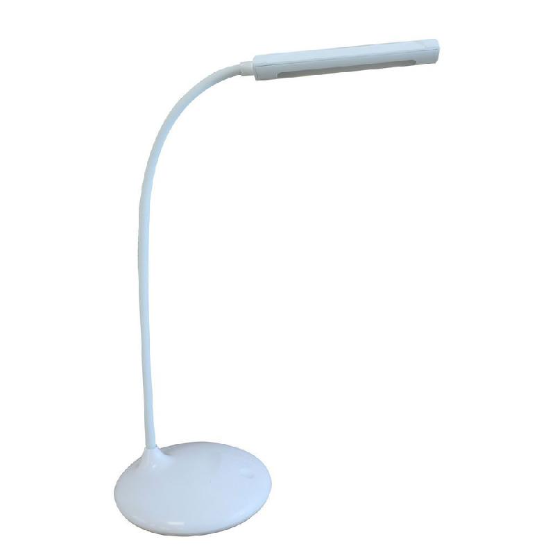 LAMPE DE BUREAU LED NELLY - PUISSANCE 5 -6W - DUREE 20 000H - SANS FIL RECHARGEABLE PAR USB - BLANC