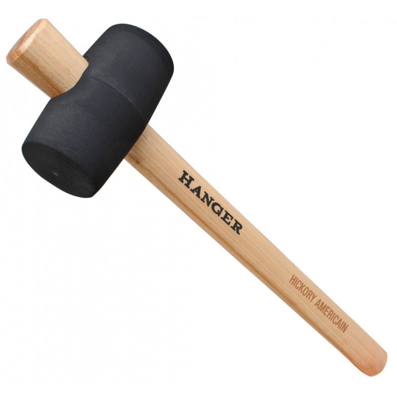 MAILLET EN CAOUTCHOUC MANCHE HICKORY 305MM - HANGER - 110790