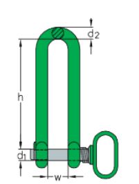 Manille à palplanches - acier - levage sécurisé avec fermeture rapide brevetée - CMU 3000 à 5000 kg_0
