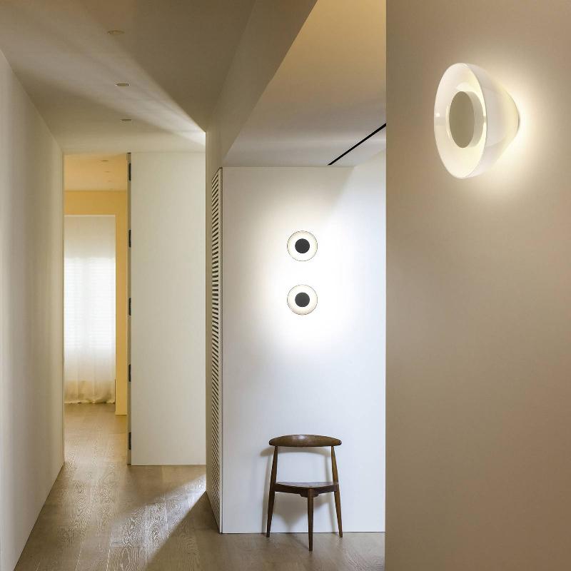 MARSET AURA APPLIQUE MURALE LED, Ø 18 CM, OPALE