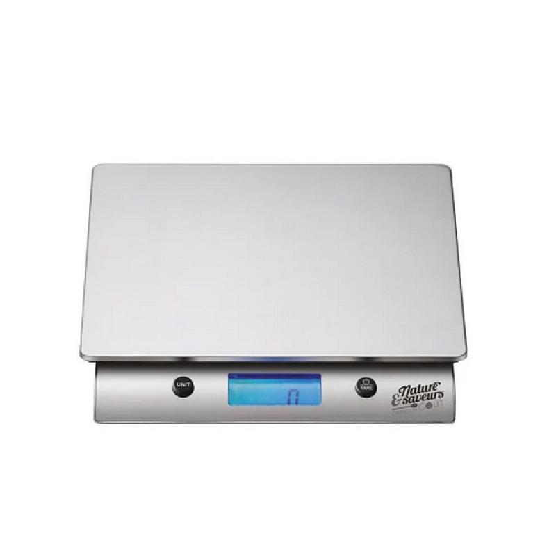 NATURE&SAVEURS Balance De Cuisine électronique 10kg - 1g Gris NS-BAL.10KG - gris 3485617779100_0