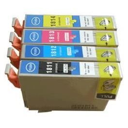 Pack cartouches compatibles Epson XP-30/102/202/305/405 (T1816) - Puce BK*14ml + M/C/Y*10ml - E1816PACKN_0