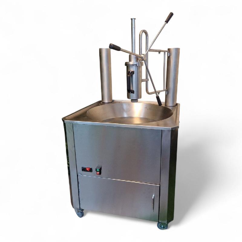 Pack friteuse à churros professionnelle gaz à température auto-régulée – 25L - 45kW + piston manuel 2kg – PROFERIA - inox 3701777100180_0