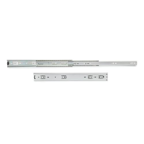 PAIRE DE COULISSES A BILLES - 51 X 600 MM - SORTIE TOTALE - CHARGE 68 KG - ZINGUÉ - 2 PAIRES EMUCA