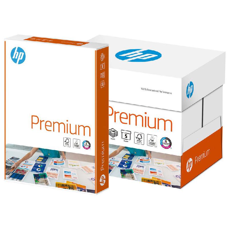 PAPIER A4 BLANC 80G HP PREMIUM - RAMETTE DE 500 FEUILLES  - LOT DE 5