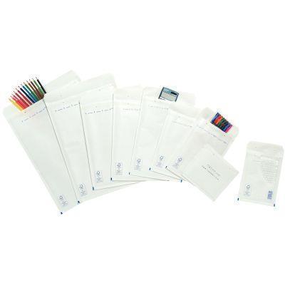 Paquet de 10 pochettes bulle d\'air 110x165 blanc bande de protection_0