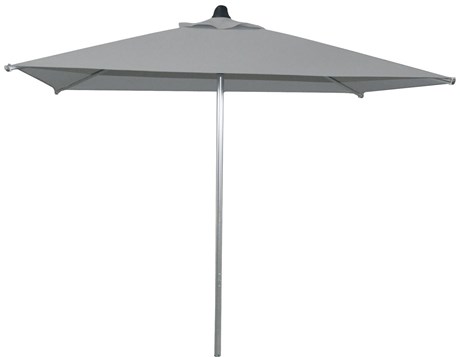 PARASOL CENTRÉ ANODISÉ GRIS 2 X 2M