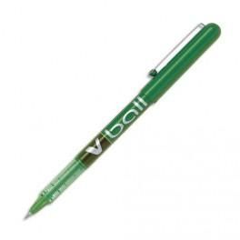 PILOT STYLO ROLLER POINTE MÉTAL 0,5 MM ENCRE LIQUIDE VERTE V-BALL 05