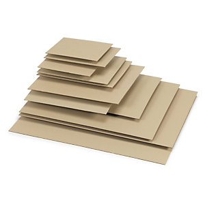 PLAQUE EN CARTON ONDULÉ SIMPLE CANNELURE 79,5 X 59,5 CM
