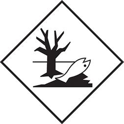 Plaque-étiquette de danger, 30×30 cm, vinyle, dangereux pour lenvironnement - 46273_0